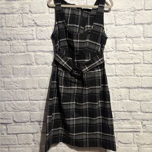 Vintage Y2K Le Chateau Plaid Women's Dress XS